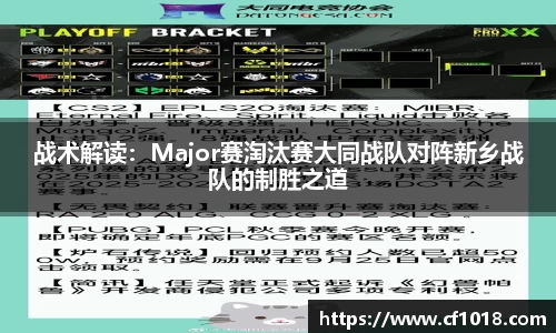 战术解读：Major赛淘汰赛大同战队对阵新乡战队的制胜之道